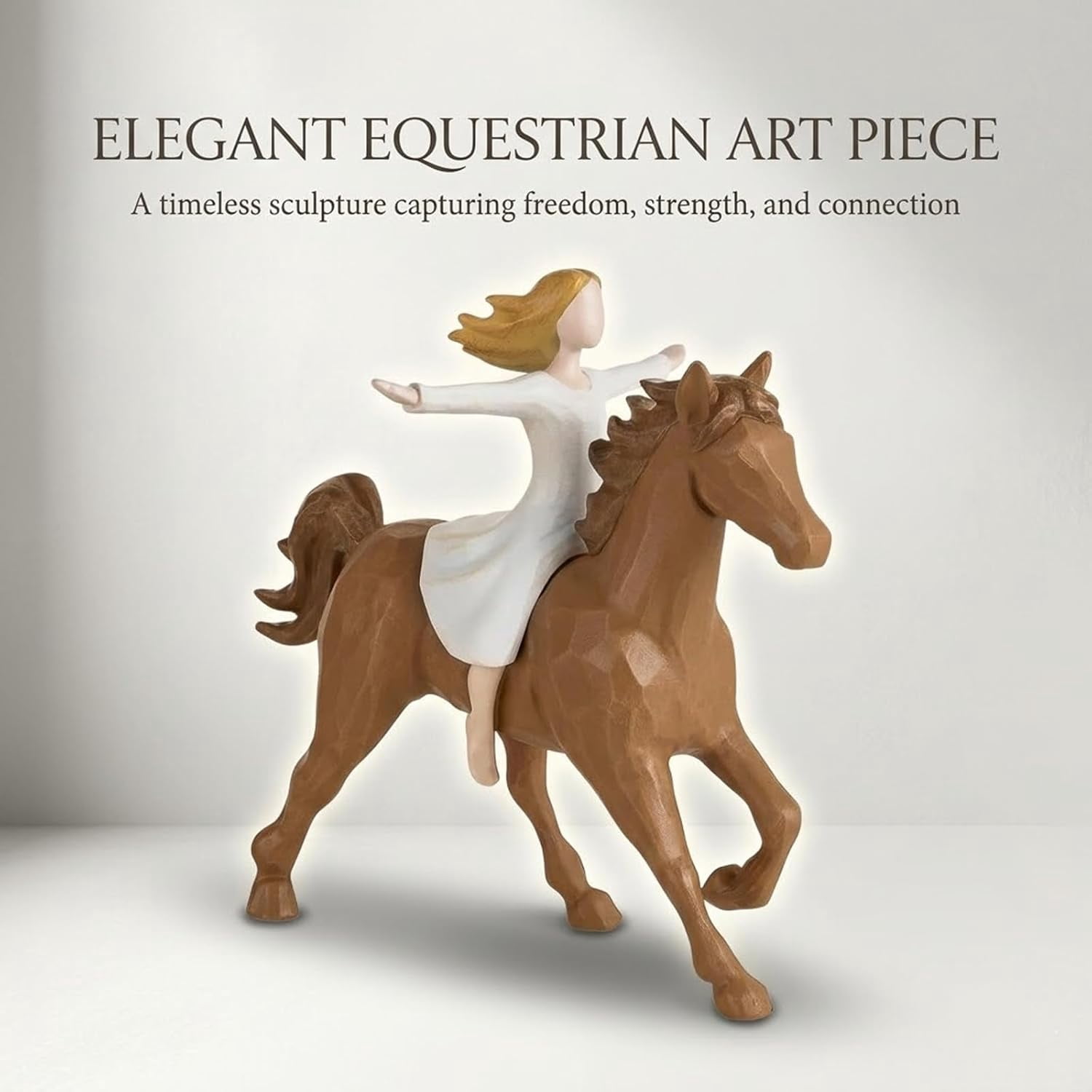 Horse Gifts for Women Girls: Cool Horse Figurines Statue Decorations Birthday Memorial Gift for Horses Lover Teen Girl Equestrian