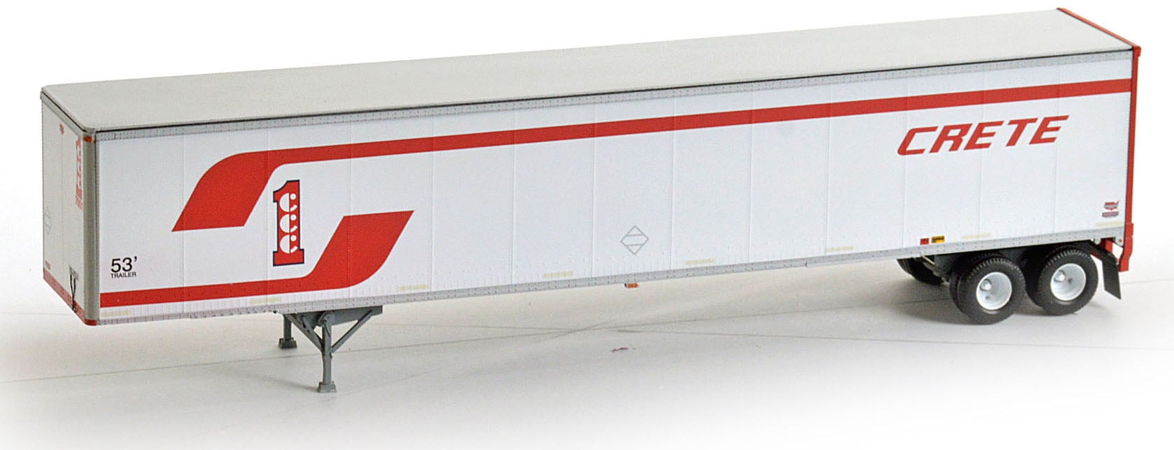 Athearn HO Scale 53ft Duraplate Truck/Intermodal Trailer Crete 7001
