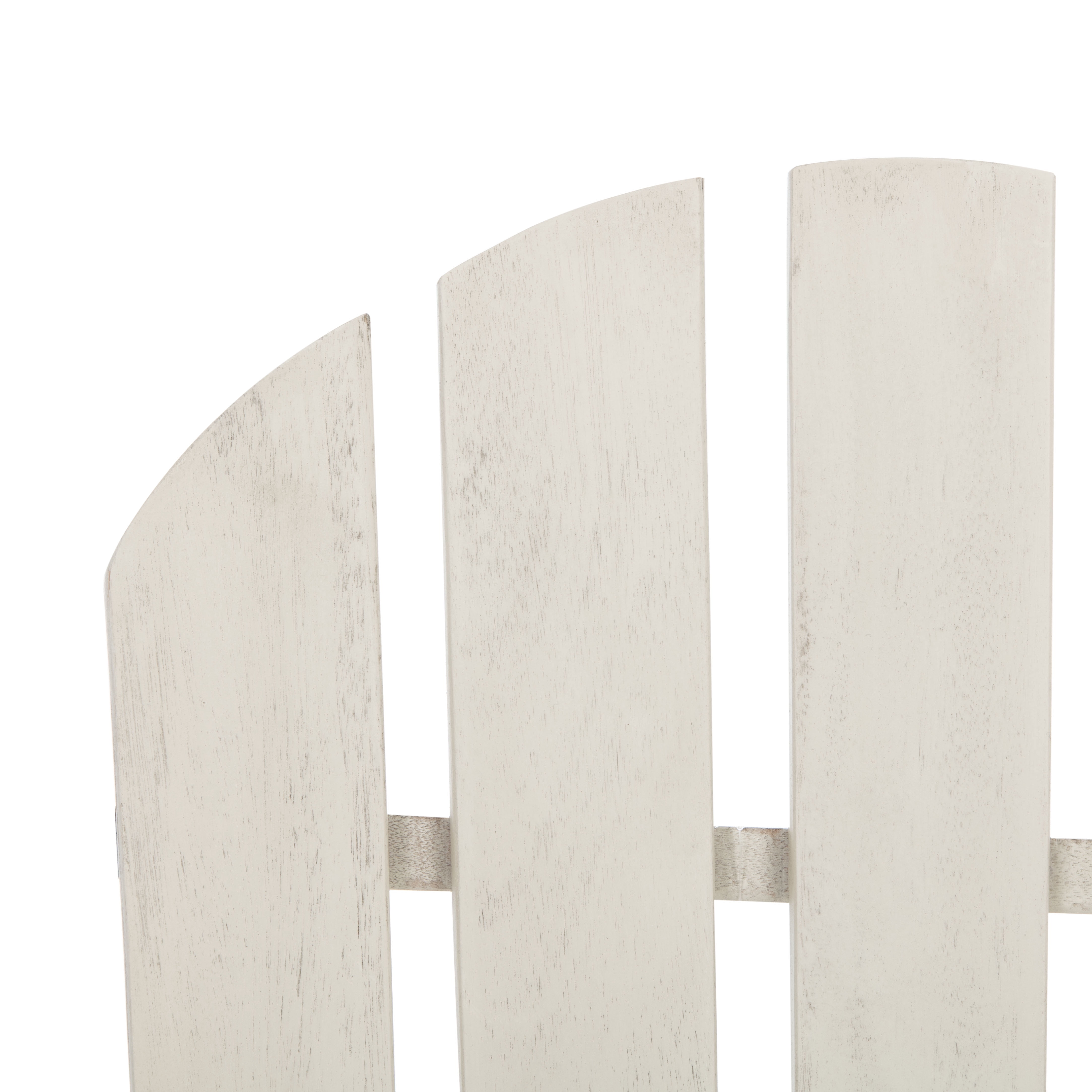 SAFAVIEH Outdoor Collection Brizio Adirondack Rocking Chair White