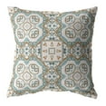 thumbnail image 1 of HomeRoots 413307 18 in. Mandala Daim Jeter Oreiller&44; Orange&44; Bleu Clair & Blanc, 1 of 1