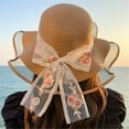 thumbnail image 3 of Yokua Summer Hat Handmade for Dress-up Casual Wear Party Elegant Straw Hat, 3 of 21