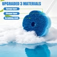 thumbnail image 5 of GPED Disposable Toilet Brush, Toilte Wand Kit, Toilet Brush and Holder with 40 Refills, Wall Mounted Toilet Brush, Toilet Bowl Cleaners for Bathroom Cleaning - Blue (Ocean Fresh Scent), 5 of 7