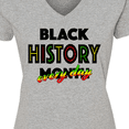 thumbnail image 4 of Inktastic Black History Month Every Day Women's V-Neck T-Shirt, 4 of 5