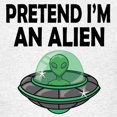 thumbnail image 3 of CafePress - Halloween Pretend Im An Alien T Shirt - Light Classic Kids Graphic, Short Sleeve T-Shirt, Sizes XS-XL, 3 of 4