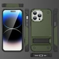 thumbnail image 5 of JTCASES for iPhone 12 Pro Case, Foldable Kickstand Heavy Duty Protective Rugged Hybird Anti-slip Shockproof/Drop Resistant PC TPU Shell for iPhone 12 Pro, Armygreen, 5 of 7