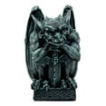 thumbnail image 3 of Stoic Warrior Gargoyle Holding Gothic Bat Sword Figurine 6.5"H, 3 of 8