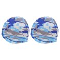 thumbnail image 1 of Gorra de ciclismo Unique Bargains, absorción de sudor, transpirable, forro de casco duro, tela de seda de leche, ayuda de sensación de hielo, azul claro 24x19cm 2 Pcs, 1 of 6