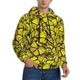 thumbnail image 2 of Lsque Yellow Butterflies Pattern Casual Men's Hoodie,Hooded Sweatshirt with Kangaroo Pocket,Pullover Hoodie-XX-Large, 2 of 7