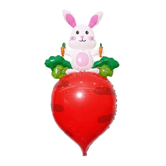 Easter Eggs Happy Easter Foil Mylar Balloons – Durable Bunny & Egg Foil Balloons,Versatile Indoor/Outdoor Decor for Birthday,Easter & Spring Festival