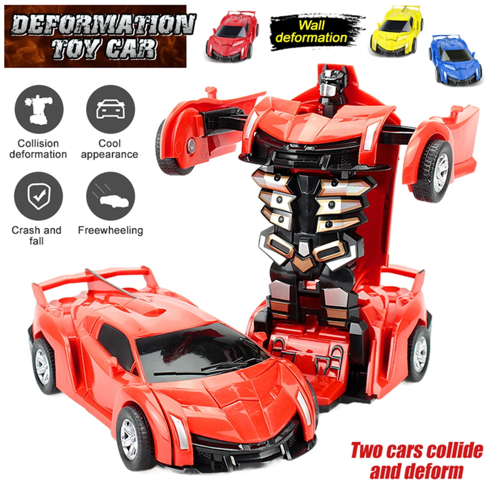 Toys for Boys 2 IN 1 Robot Car Transformers Toddler Vehicle Cool Kids Xmas Gift