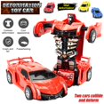 thumbnail image 2 of Coche robot de juguete Aippl 2 en 1, coche de deformación, coche robot transformable para niños que juegan, los mejores regalos de cumpleaños de Navidad para niñas y niños de 4, 5, 6, 7 y 8 años, 2 of 8