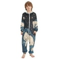 thumbnail image 2 of BZSMCE Unisex One-piece Pajama Cotton Sleepwear Puppy in Stars Printed, 2 of 8