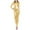 Gold, variant on Women's Solid Color Casual Shiny Leather Jumpsuit With Gold Foil Print Women Casual Jumpsuit