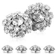 thumbnail image 1 of MesaSe 6 Pcs Rhinestone Button Cover Decorative Button Cover Clip Easy to Install Shirt Accessory for Women Men Clothing Wedding Party, 1 of 10