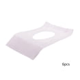 thumbnail image 2 of Dmlowu 6Pcs Disposable Toilet Seat Cover, Extended Thickened Toilet Pad with No-Peel Adhesive, Waterproof Breathable Paper Cushion for Travel Hotels Public Restrooms, 2 of 6