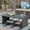Brown/Black, variant on Antony Outdoor Wicker Coffee Table, Gray