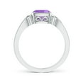 thumbnail image 2 of ANGARA Natural 0.8 Ct. Amethyst Solitaire Ring in 14K White Gold for Women (Ring Size: 3.5), 2 of 9