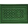 thumbnail image 1 of Ahgly Company Indoor Rectangle Southwestern Emerald Green Country Area Rugs, 2' x 4', 1 of 4