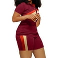 thumbnail image 7 of WNEGSTG Women's 2 Piece Outfits Sports Casual Fashion Shorts Jacket Two Piece Pocket Suit, 7 of 7