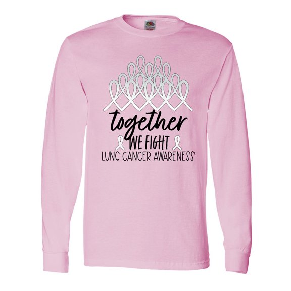 Inktastic Together, We Fight Lung Cancer Awareness Long Sleeve T-Shirt