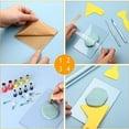 thumbnail image 4 of 9 Pieces DIY Polymer Clay Tool, Include Acrylic Clay Roller, Acrylic Sheet, Clay , Clay Polymer , Scraper Backing Board, for DIY Clay Making White, 4 of 8