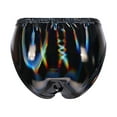 thumbnail image 2 of Alvivi Women's PU Leather Booty Shorts Low Rise Festival Dance Dance Bottoms Latex Briefs Panties Black A M, 2 of 6
