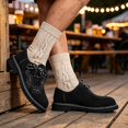 thumbnail image 7 of Men's Embroidered Suede Side-Lace Casual Shoes With Sole for Everyday, 7 of 7