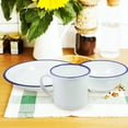 thumbnail image 4 of White Melamine Dinnerware Set with Plates Bowls and Drinking Cups, 4 of 6