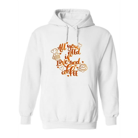 Love And Coffee Hoodie Women -Image by Shutterstock, Female 3X-Large