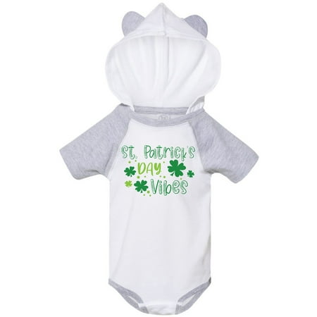 

Inktastic St. Patrick s Day Vibes with Clovers Gift Baby Boy or Baby Girl Bodysuit