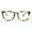 Other, variant on Rectangle Keyhole Plastic Horn Rim Blue Light Filtering Computer Glasses Tortoise