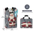 thumbnail image 2 of Yayeee Freestanding Laundry Hamper with Handle Collapsible Large Storage Basket for Clothes, Christmas Santa, 2 of 7
