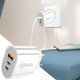 thumbnail image 2 of Cargador rápido USB-C de 20 W: doble puerto PD, compacto/listo para viajar, para uso en todo el mundo/3 dispositivos, 2 of 2