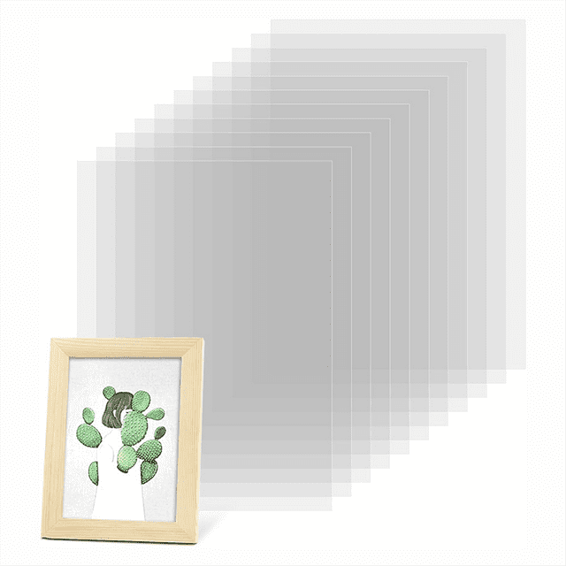 50PCS Acetate Sheets Clear Acetate Sheets Plastic Heat Resistant, 4.3x6.3inchBlank Mylar Stencil Sheets Template Plastic