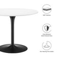 thumbnail image 5 of Modway Pursuit 40" Dining Table in White Black, 5 of 7