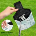 thumbnail image 4 of Haosy Vintage Floral and Gingham Golf Mallet Putter Cover Strong Magnetic Leather Golf Club Headcover Closure, 4 of 7