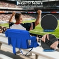 thumbnail image 4 of COZONY Portable Folding Stadium Seat with Reclining Backrest & Armrests - 20.5" Wide Bleacher Chair with Cup Holders, Adjustable Recline, Easy to Carry, 4 of 14
