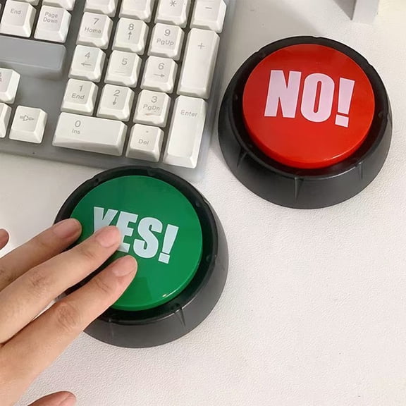 Yes or No Answer Buzzers Buttons for Game Show Stress-relieving Funny Press Sound Toys