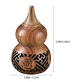 thumbnail image 2 of LEORX Vintage Gourd Figurine Aroma Diffuser Wood Light Brown 1Pack, 2 of 6