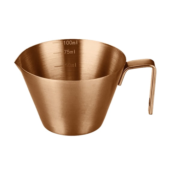 Qiangzon Shot Measuring Cups with Handle - Accurate Stainless Steel Cups with Scale for Coffee Shops, Cafes, and Home Brewing Enthusiasts, Essential Bar Tool 1 Coffee Cup