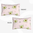 thumbnail image 4 of Naloa Avocado Doing Sport Yoga Pillowcase, Throw Pillowcase, Wrinkle-Free, Stain-Resistant with Hidden Zipper for Bedroom Sofa - 20"x30", 4 of 9