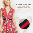 thumbnail image 4 of WERFORU Women Skinny Belt for Dresses Retro Stretch Ladies Waist Belt Plus Size Set of 4, 4 of 6