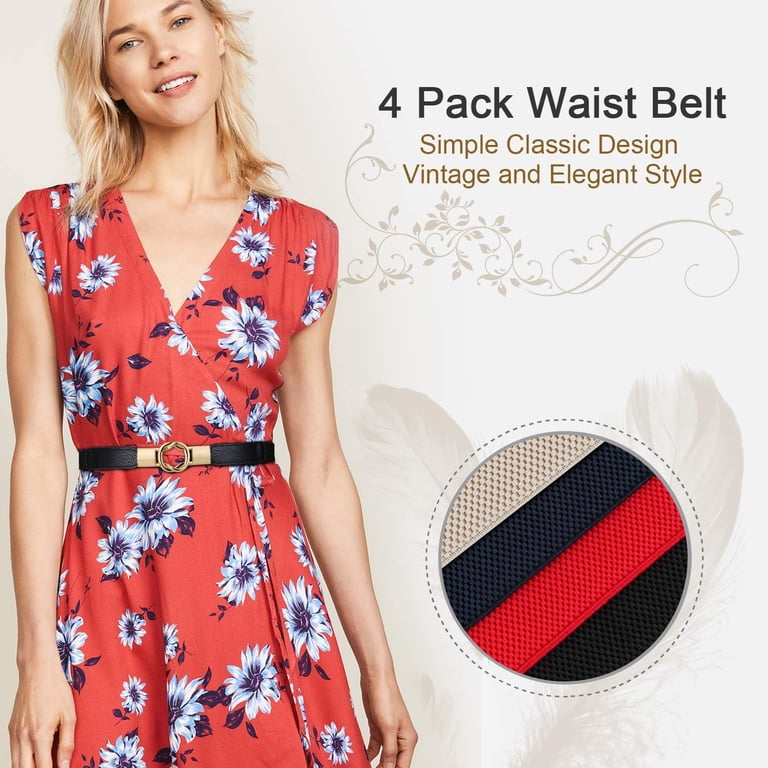 Women Skinny Belt for Dresses Retro Stretch Ladies Waist  display picture 3