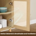 thumbnail image 6 of Farini Modern Sideboard Buffet, 3-Door Rattan Storage Cabinet for Kitchen, Living Room & Entryway, Nature, 6 of 8