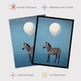 thumbnail image 2 of Zebra Party For One Animal Striped Fun Unframed Wall Art Print Poster Home Decor Premium, 2 of 5