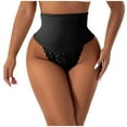 thumbnail image 2 of Women's High Waist Thong Shaping Underwear Seamless Lace Trim Comfortable Panties for Everyday Wear, 2 of 6