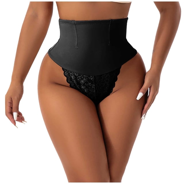 WILLBEST Jeans pour Femmes String Taille Haute avec Dentelle sous-Vêtements Décontractés