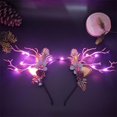 thumbnail image 1 of Diadema luminosa de cornamenta de alce para Navidad, diadema para concierto, rama de bosque, oreja de ciervo, accesorios para el cabello, accesorios escénicos para espectáculos y fotos, 1 of 4