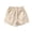 Beige——Back to School, variant on Boys Girls Cotton Shorts Elastic Waist Lightweight Outdoors Boxers with Pockets for Back to School Beige 6-7 Years