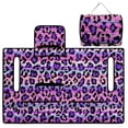 thumbnail image 3 of SEANATIVE Golf Cart Seat Covers for 2-Person Seats, Suitable for EZGO, Yamaha, Club Car and More, Scratch-resistant Golf Cart Accessory for Dogs Cats, Leopard Print Violet, 3 of 7